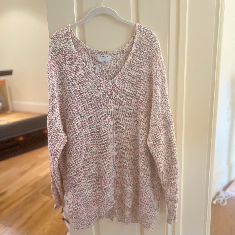 Multicolor V-Neck Sweater
